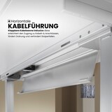 thumbnail of bümö Konferenztisch elektrisch höhenverstellbar 220x103 in Nussbaum, Gestell: Silber - elektrischer Besprechungstisch oval mit Memoryfunktion