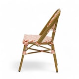 thumbnail of Silla de terraza ALMA - Trenzado naranja y blanco