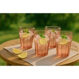 thumbnail of 12 Kunststof Drinkglazen - 390ml - Rood Transparant - BPA Vrij - 9x9x11cm