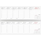 thumbnail of Tischquerkalender 146 29,6x9,9cm 1 Woche/1 Seite grün 2026