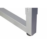 thumbnail of PROREGAL Schreibtisch Pavo | Eiche | Graues Gestell | BxT 180x80cm | Arbeitshöhe 65-85cm | höhenverstellbar | O-Fuß-Gestell eckig