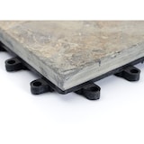 thumbnail of Baldosa HWC-E18, baldosa balcón/terraza piedra natural, 11x c/u 30x30cm = 1m² ~ color granito