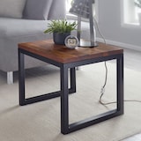 thumbnail of Beistelltisch 45x40x45 cm Sheesham Massivholz / Metall Wohnzimmertisch, Industrial Style Designer Holztisch, Tisch Wohnzimmer, Kleiner Couchtisch