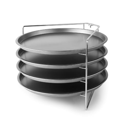 Lacor Soporte Para Hornear Pizzas, 4 Bandejas Y Soporte Varilla,