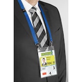 thumbnail of DURABLE - 8525-07  Portanome A6 in PPL con cordoncino in tessuto 20 DUO, blu