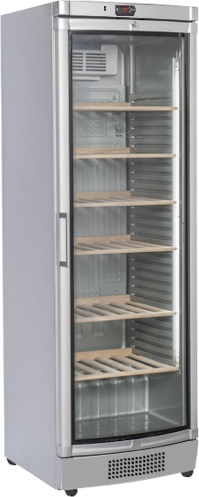 Gekühlter weinexpositor 350 liter. 78 flaschen. aluminium - 600x660x1850 mm - 300 W 230/1V - 15EVA606 Eurast