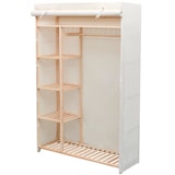 thumbnail of vidaXL Schrank Stoff und Kiefernholz 110 x 40 x 170 cm