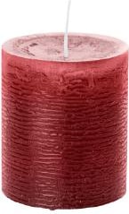 Bordeaux Rustic Kerzen, durchgefärbte Stumpenkerzen inkl. ASF 130 x 68 mm