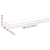 thumbnail of vidaXL Palletkussen voor Bank Crème 180x40x8 cm Oxford Stof