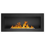 thumbnail of Camino a Bioetanolo da Parete 90x12x40 cm in Acciaio Inox Nero