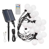 thumbnail of Guirlande Guinguette Solaire 8m avec Câble Illuminé 20 Ampoules LED 50cm Lotti