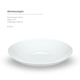 thumbnail of MÄSER by costaverde Teller tief 23,5 cm, 6er Set, weiss, 935213