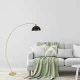 thumbnail of WellHome - Lámpara de pie 30x30x185cm de Estructura de metal en color Dorado y Negro - casquillo E 27 Max 60 W