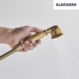 thumbnail of Ajax | Vintage badkraan in messing douche | Douchearmatuur retro look antieke complete set inclusief handdouche mengkraan badthermostaat