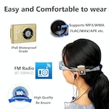 thumbnail of Lecteur MP3 Étanche IPX8 Avec Écouteurs FM 8GB Pour Natation et Plongée Bleu YONIS