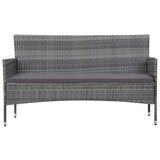 thumbnail of vidaXL 5-tlg. Garten-Lounge-Set mit Auflagen Poly Rattan Grau