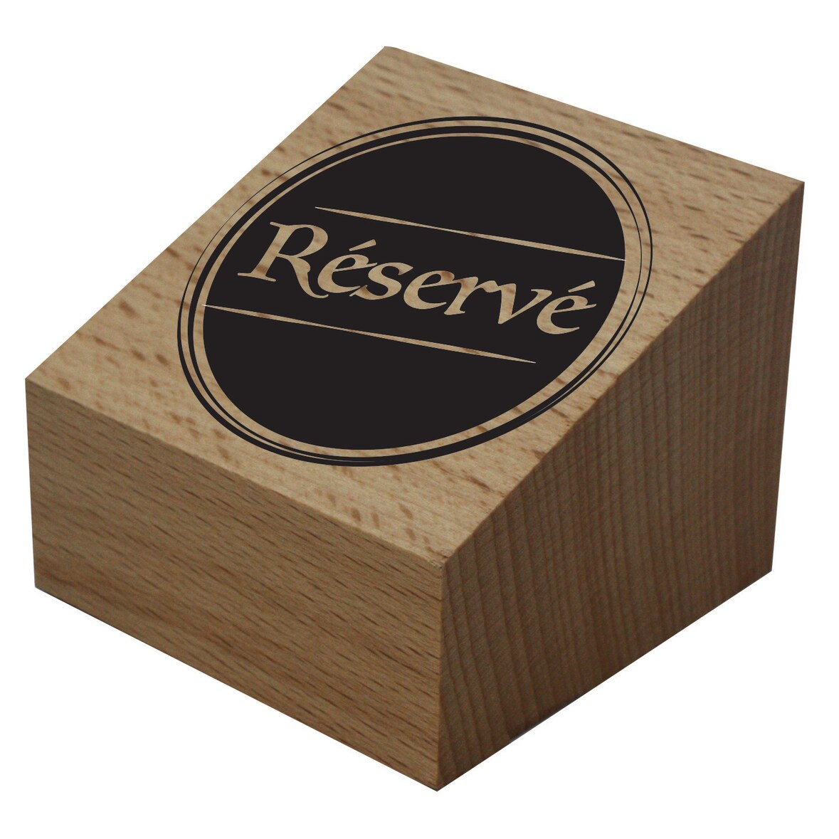 BEQUET Cube de table en bois 'PREHO' naturel, marquage réservé Bois 5,5x5,5cm x10