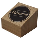 thumbnail of BEQUET Cube de table en bois 'PREHO' naturel, marquage réservé Bois 5,5x5,5cm x10