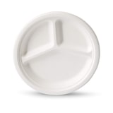 thumbnail of greenbox - Menüteller aus Zuckerrohr Ø 26 cm, 3 Kammern, rund, 500 St.