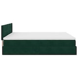 thumbnail of vidaXL Ottoman-Bett mit Matratze Dunkelgrün 200x200 cm Samt