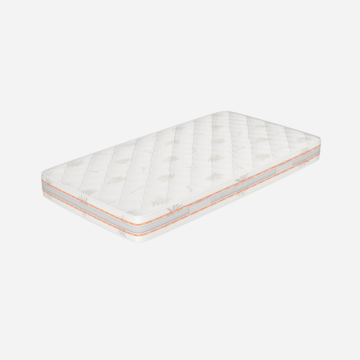 Materasso Singolo 85x190 Memory, alto 25 cm - Rivestimento in Aloe Vera, Traspirante | Top H25