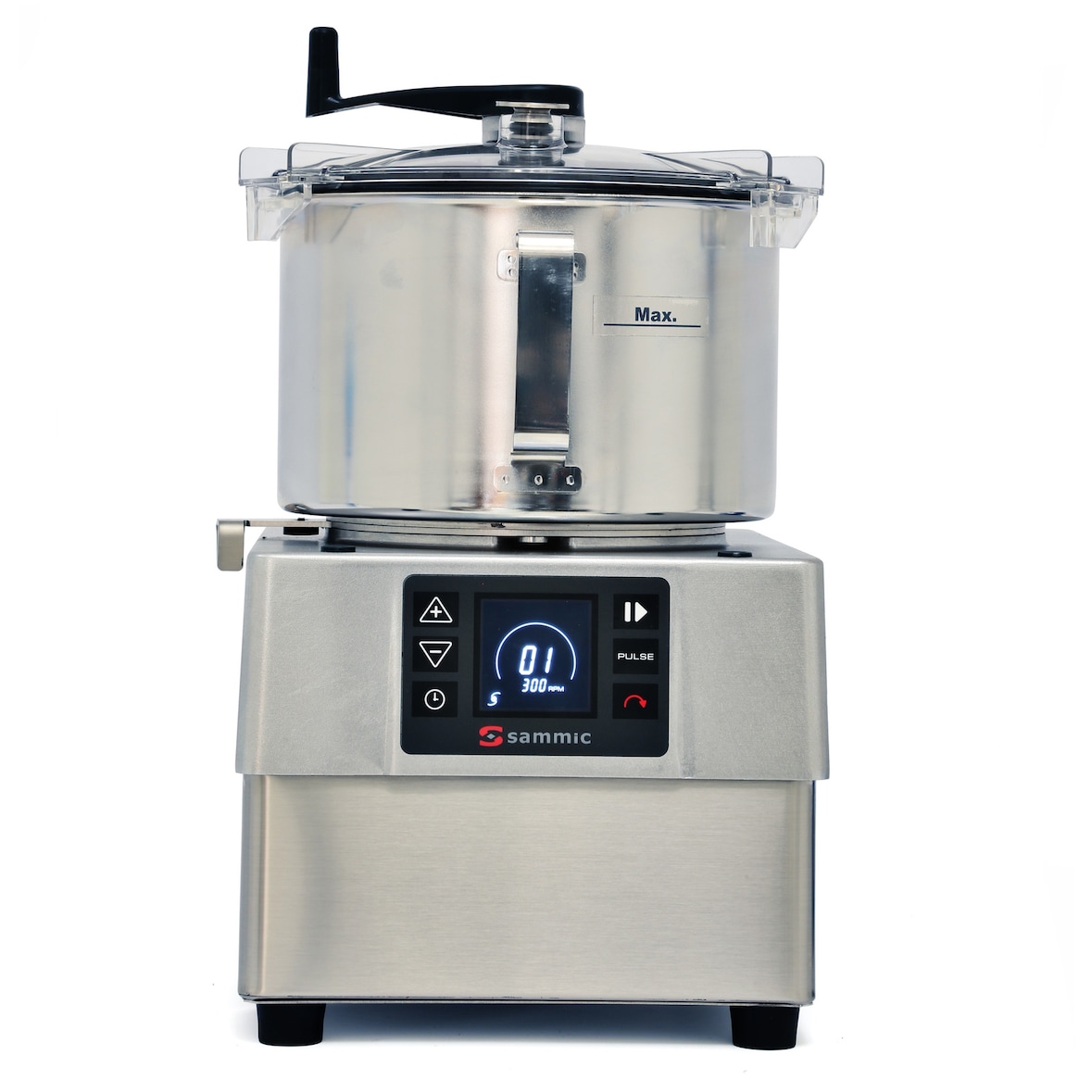 Sammic KE-5V 230/50-60/1 cutter-homogeneizador brushless 5,5 l, 1500 W, 300–3000 rpm, aço inox, velocidade variável e função reversa