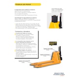 thumbnail of Transpaleta Eléctrica 2000 kg con Ruedas PU 48V Batería 10Ah Silenciosa para Suelos Epoxi CE