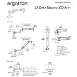 thumbnail of Ergotron LX Monitor Tischhalterung mit C-Klemme (45-608-224), schwarz