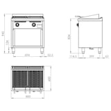 thumbnail of HR FAINCA Barbecue Serie 600 Sur Placard - 800X600X947 - 19,51Kw  B6008E