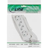 thumbnail of InLine® Steckdosenleiste, 4-fach, 2x Schutzkontakt + 2x Euro, weiß, 1,5m