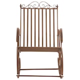 thumbnail of Lot de 2 Fauteuils à bascule d'extérieur Smilla en fer forgé Marron