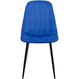 thumbnail of 4er Set Esszimmerstuhl Baxter Samt blau