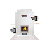 thumbnail of Rejilla de ventilación para chimenea de grafito - Classic 17x49