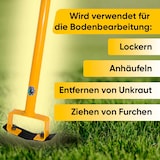thumbnail of TORNADICA Holländische Hacke Gartenhacke 140cm Gartenwerkzeug aus legiertem Stahl mit scharfer Klinge Unkrautentferner Gartengerät Bodenlockerer
