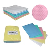 thumbnail of NOWOLIN® Extra Plus Lavette 80, bunt, Universaltücher mit Textilcharakter, grobe Lochstruktur, 60 % Viskose, 40 % Polyester, ca. 50x38 cm, 10 Tücher