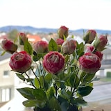 thumbnail of Künstliche Rosen 3er Set Altrosa 55cm – Stilvolle Dekoration für Hochzeiten, Feste & Events