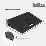 thumbnail of TRUTZHOLM Bordsteinrampe 2er Set 50x32x10cm Tragkraft 2t Gummi Rampe Auffahrrampe Rollstuhlrampe