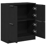 thumbnail of vidaXL Schwarzer Eichen Sideboard - 60 x 30 x 70 cm - Aus hochwertigem Holzwerkstoff