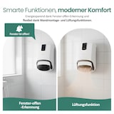 thumbnail of Emerio Badezimmer-Heizgerät BH-123818 – für Räume bis 25 m² – Timer – Fenster-Offen-Erkennung – IP23 – Fernbedienung – Touch-Display – Handtuchhalter