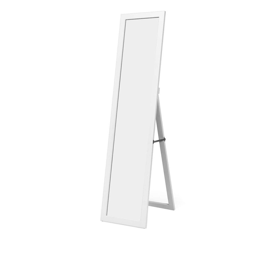 COSTWAY Espelho de corpo inteiro 2 em 1, espelho de pé e espelho de parede com moldura de madeira, espelho de vestir