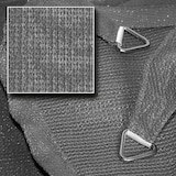 thumbnail of Sonnensegel SunComfort Quadratisch - Profi Sonnenschutz aus HDPE-Gewebe Farbe:Graphit,Größe:4.00 x 4.00 m