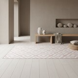 thumbnail of Teppich Kurzflor Geometrisch Modern Waschbar Strapazierfähig Esszimmer Flur OEKO-TEX Pink 240x340 cm Gekettelt – INN von Kadima Design