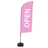 thumbnail of Showdown Beachflag - Komplett-Set - Open Englisch - Pink/Schwarz