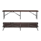 thumbnail of Opvouwbare Catering Effect Bank 180x28x43cm Bruin 7house