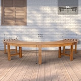 thumbnail of Boombank Male zonder rugleuning teak