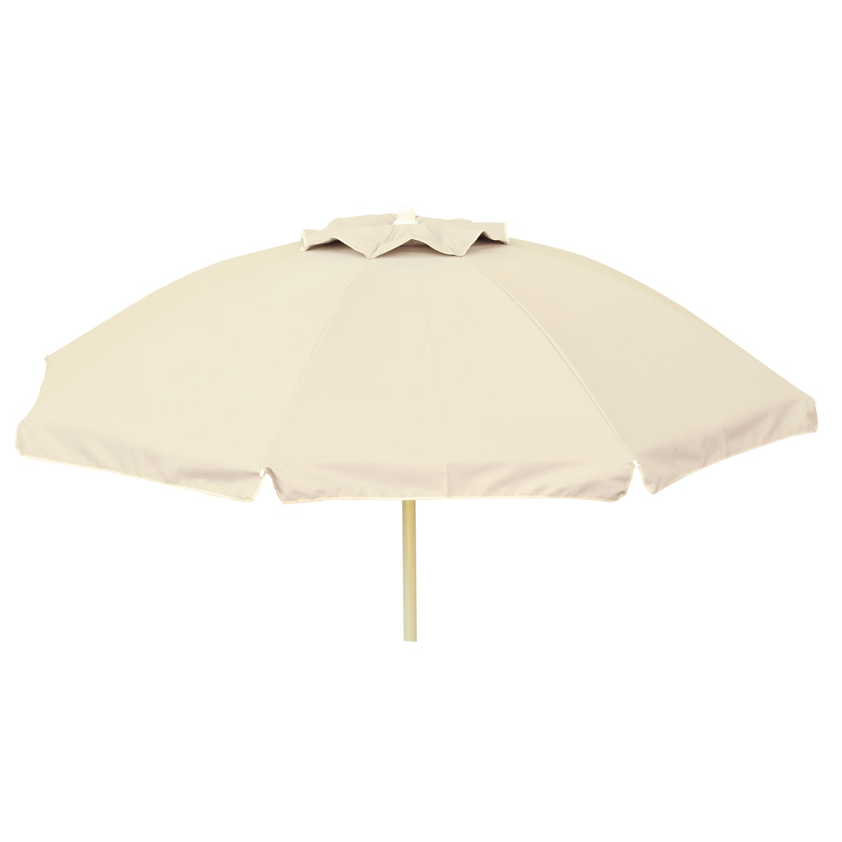 ombrellone poliestere, 200/8 ecrù con interno argento