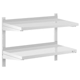 thumbnail of Royal Catering - Wandrek van roestvrij staal - 2 planken - 80 x 40 cm