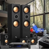 thumbnail of Ensemble Home-Cinéma - Evidence Acoustics EA950-PG - 5 enceintes 850W Ampli 5.2, USB BT FM - 4 x75W, 3 x20W+ Clé USB 32G