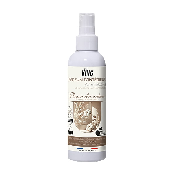 Parfum d'interieur air & textiles fleur de coton 200ml KING