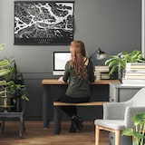 thumbnail of Relaxdays Tischkufen 2er Set, BxH: 60x72 cm, Metall Tischbeine Schreibtisch, Esstisch, Couchtisch, Industrial, schwarz